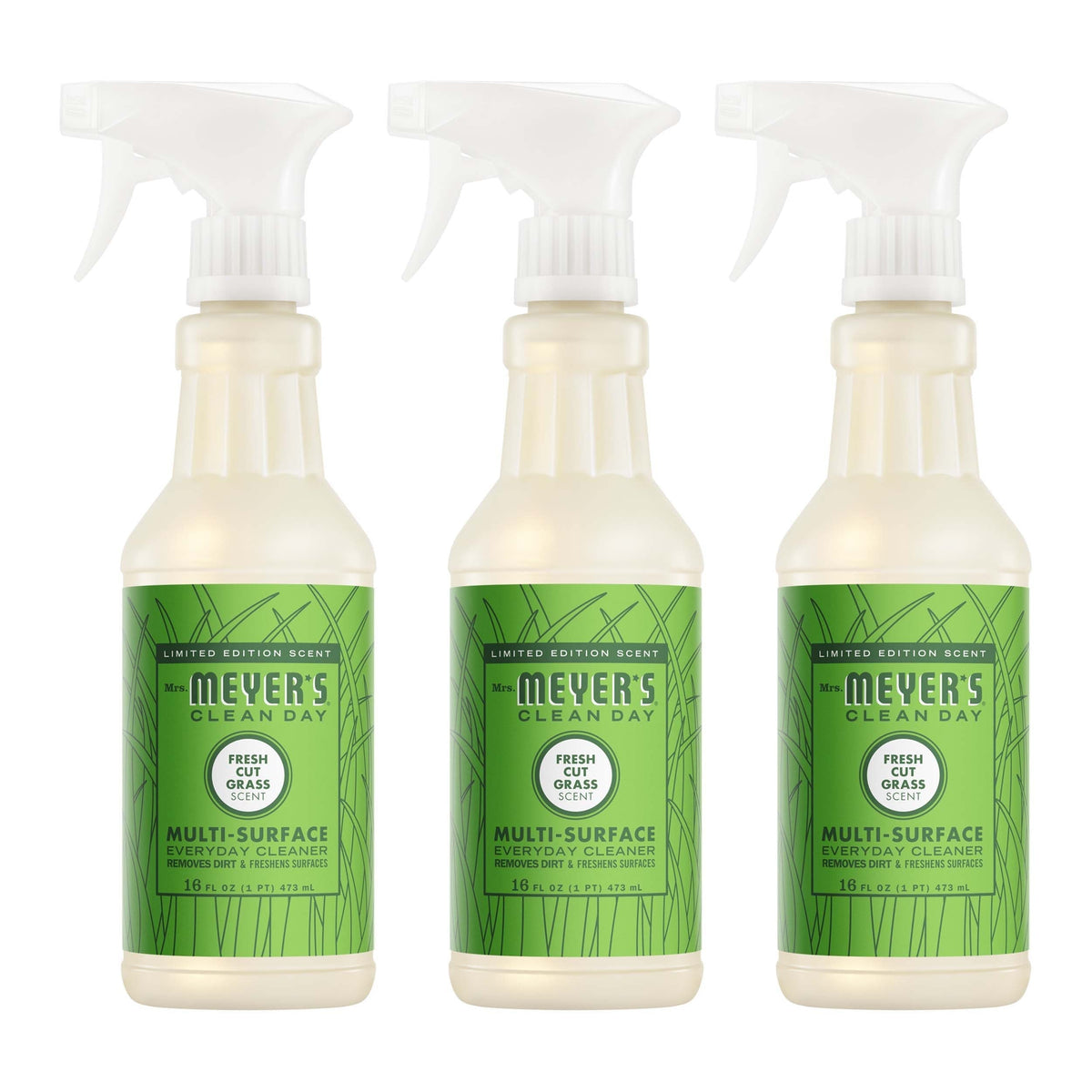 Mrs. Meyer's Fresh Cut Grass Multi-Surface Everyday Cleaner 3-count Bundle