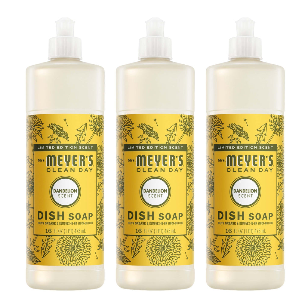Mrs. Meyer's Dandelion Dish Soap 3-count bundle
