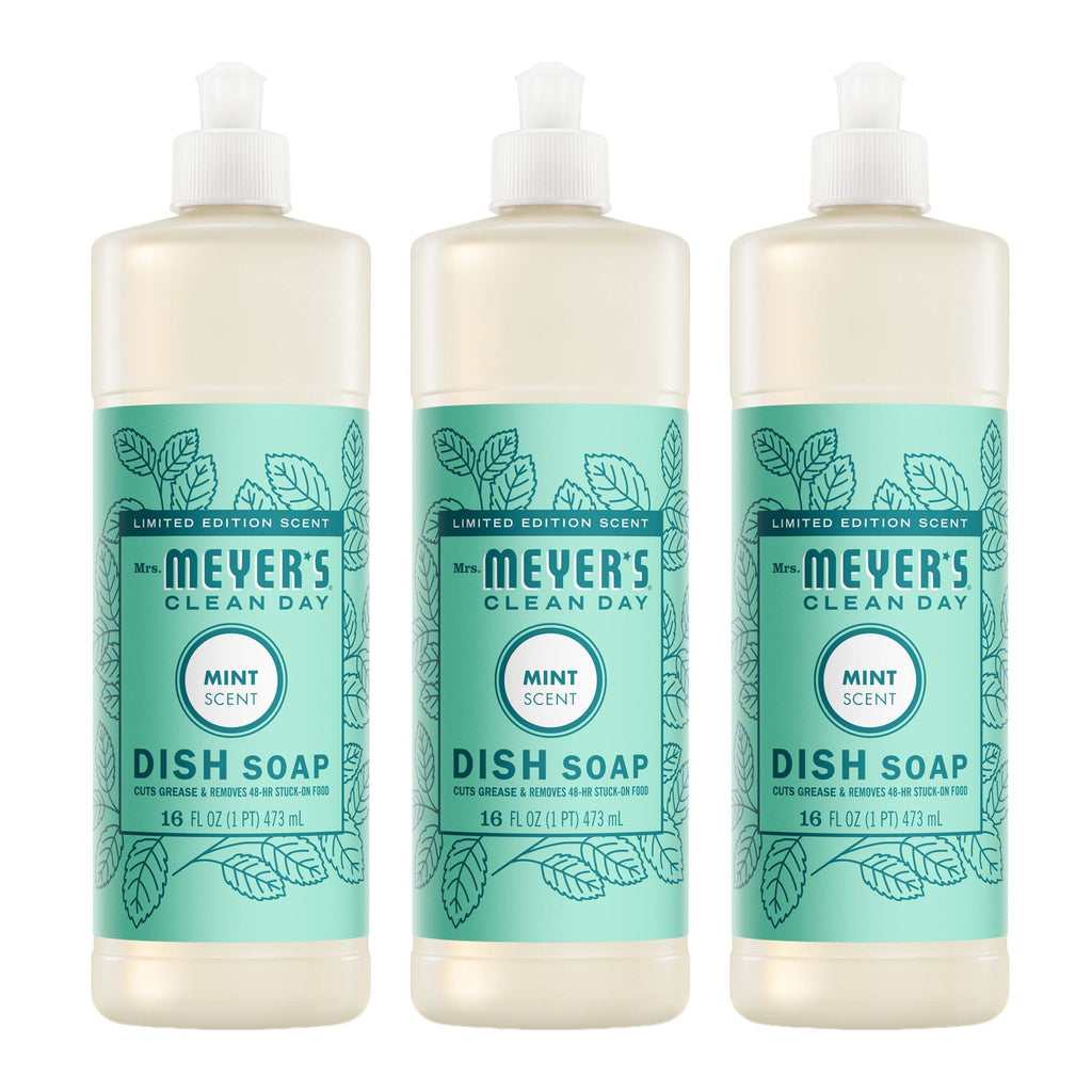 Mrs. Meyer's Mint Dish Soap 3-count bundle
